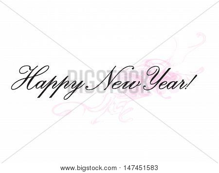 Happy New Year Illustration with abstract background