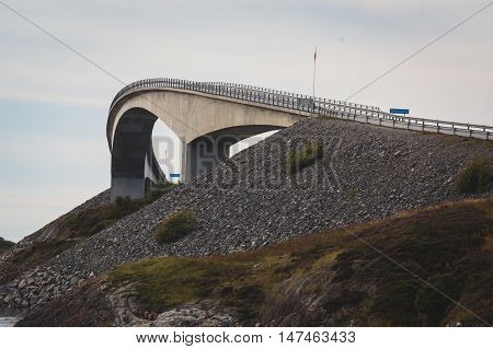 Famous Norwegian Atlantic Ocean Road, Norway