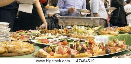 picture of a well decorated catering food for weddings or other events