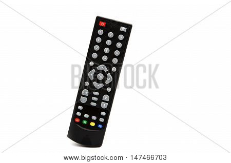 TV remote control on a white background