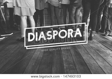Diaspora Initiation Job Fair People Team Concept