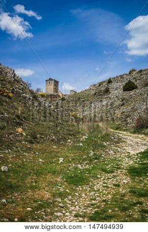 Medieval Castle In Ucero, Soria, Castilla Y Leon, Spain