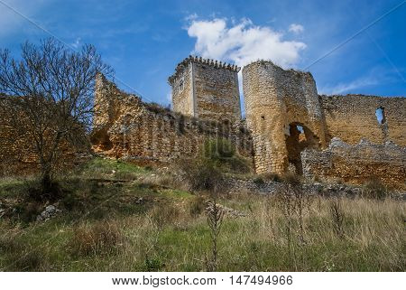 Medieval Castle In Ucero, Soria, Castilla Y Leon, Spain