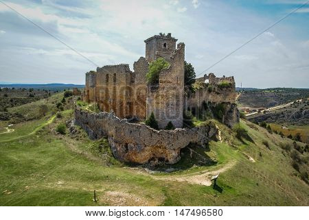 Medieval Castle In Ucero, Soria, Castilla Y Leon, Spain