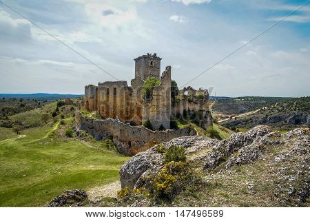 Medieval Castle In Ucero, Soria, Castilla Y Leon, Spain