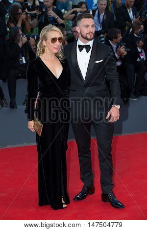 Aaron Taylor-Johnson, Sam Taylor-Johnson  at the premiere of Nocturnal Animals at the 2016 Venice Film Festival.
September 2, 2016  Venice, Italy