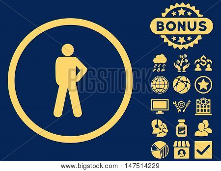 Audacity icon with bonus images. Vector illustration style is flat iconic symbols, yellow color, blue background.