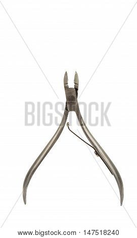 Accessories Tools of a manicure set on a white background
