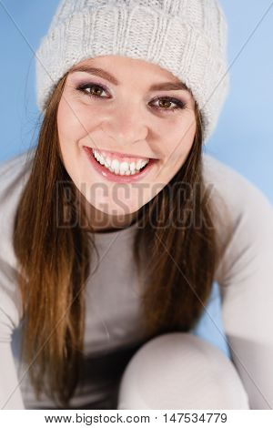 Woman In Thermal Underwear