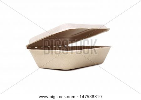 A food box made of paper isolated on white