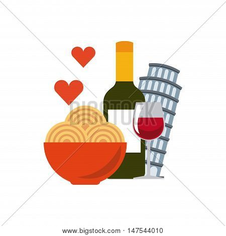 italian culture holidays icon vector illustration design