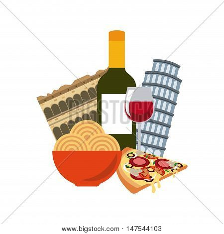italian culture holidays icon vector illustration design