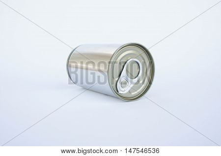 Cans, The pop-top lid cans on white background, Packaging cans Tin can easy open ends for beverage and food packaging Tin containers chemicals.