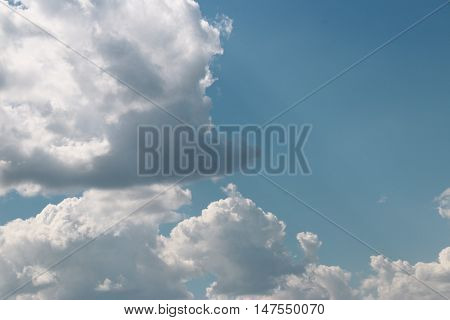 beautiful sunny cloud as part of the celestial landscape