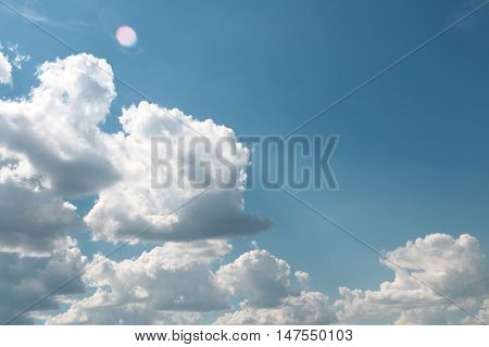 beautiful sunny cloud as part of the celestial landscape
