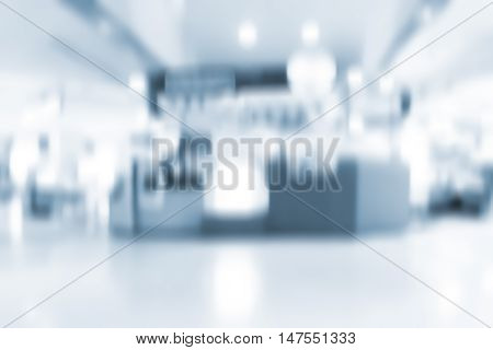 white blurred of department store background. Defocused blur background.
