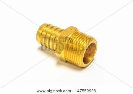 Brass Nipples. Unsharpened file. on white background
