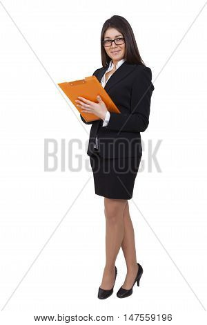Businesswoman Reading Some Documents
