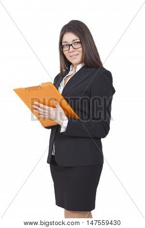 Businesswoman Reading Some Documents