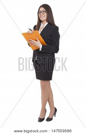 Businesswoman Reading Some Documents