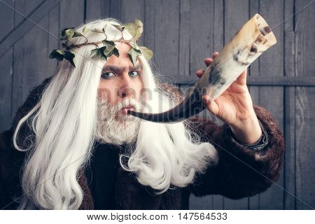 Zeus Man With Horn