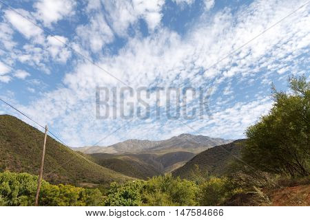 Almost perfect clouds in Calitzdorp South Africa