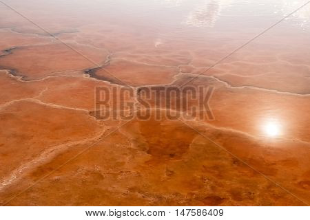 Beautiful Reflections In The Waters Of The Saltworks
