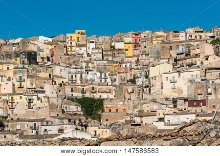 Part of the old barock town of Ragusa Ibla in Sicily, Italy