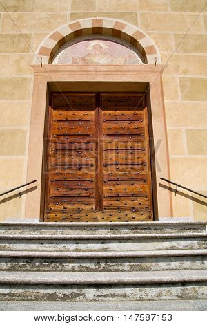 Tradate  Italy   Church    Door   A Mosaic