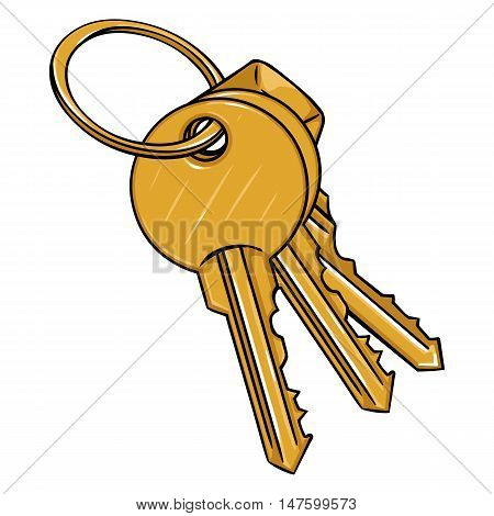 Vector Cartoon Bunch Of Modern Keys