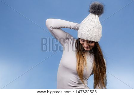 Woman In Thermal Underwear