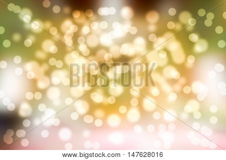 the abstract warm light bokeh blur blackground