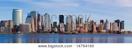 New York - panoramatický pohled na panorama Manhattanu