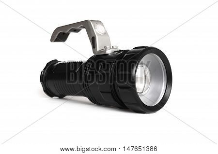 The Flashlight isolated on white colored background