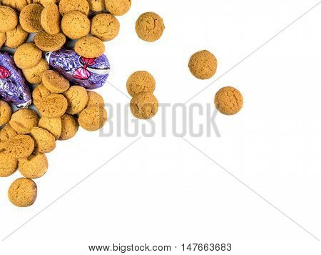 Bunch Of Pepernoten Cookies And Chocolate Mice