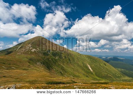 The highest peak of the Ukrainian Carpathians - Goverla.
