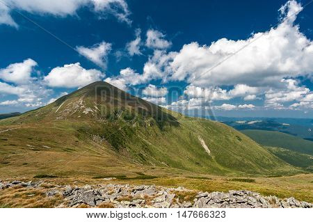 The highest peak of the Ukrainian Carpathians - Goverla.
