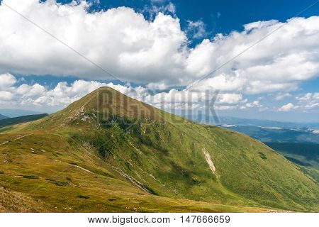 The highest peak of the Ukrainian Carpathians - Goverla.