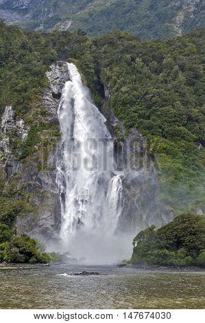 Lady Bowen Falls, Milford Sound, New Zealand
