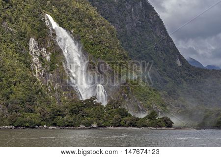 Lady Bowen Falls, Milford Sound, New Zealand