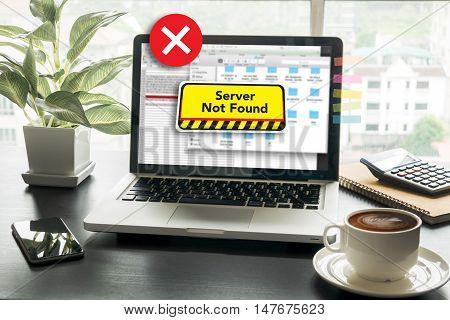 Computer Server Not Found Error Inaccessible