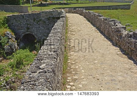 A third century Roman over the River Mostanici near to Nicsik in Montenegro