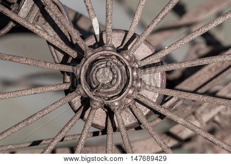 Old Rusty Wheel - Selective Focus