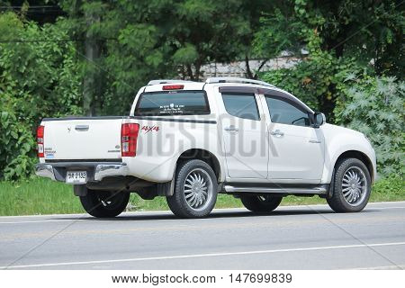 CHIANGMAI, THAILAND - AUGUST 18, 2016: Private Isuzu Dmax Pickup Truck. On road no.1001 8 km from Chiangmai city.