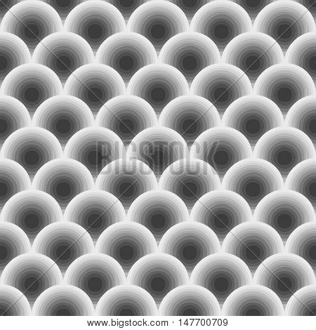 abstract mosaic background. seamless pattern. gray circles. vector illustration.
