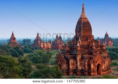 Ancient Pagoda In Bagan Archaeological Zone, Myanmar