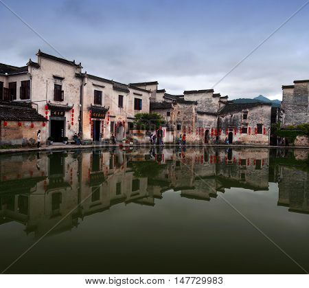 Hongcun Village In Anhui Province, China