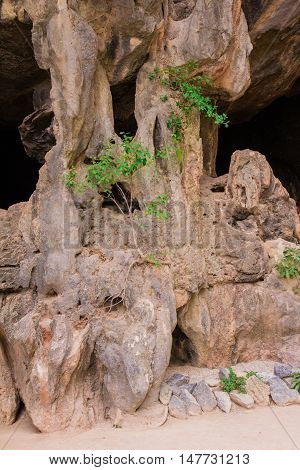 Rock reliefs thai stone texture beautiful monumentally