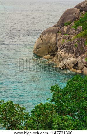 Beautiful nature of Thailand blue sea sky