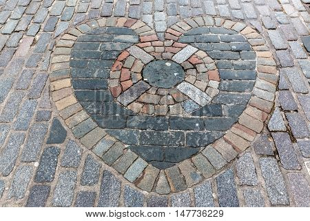Heart Of Midlothian Mosaic In Edinburgh